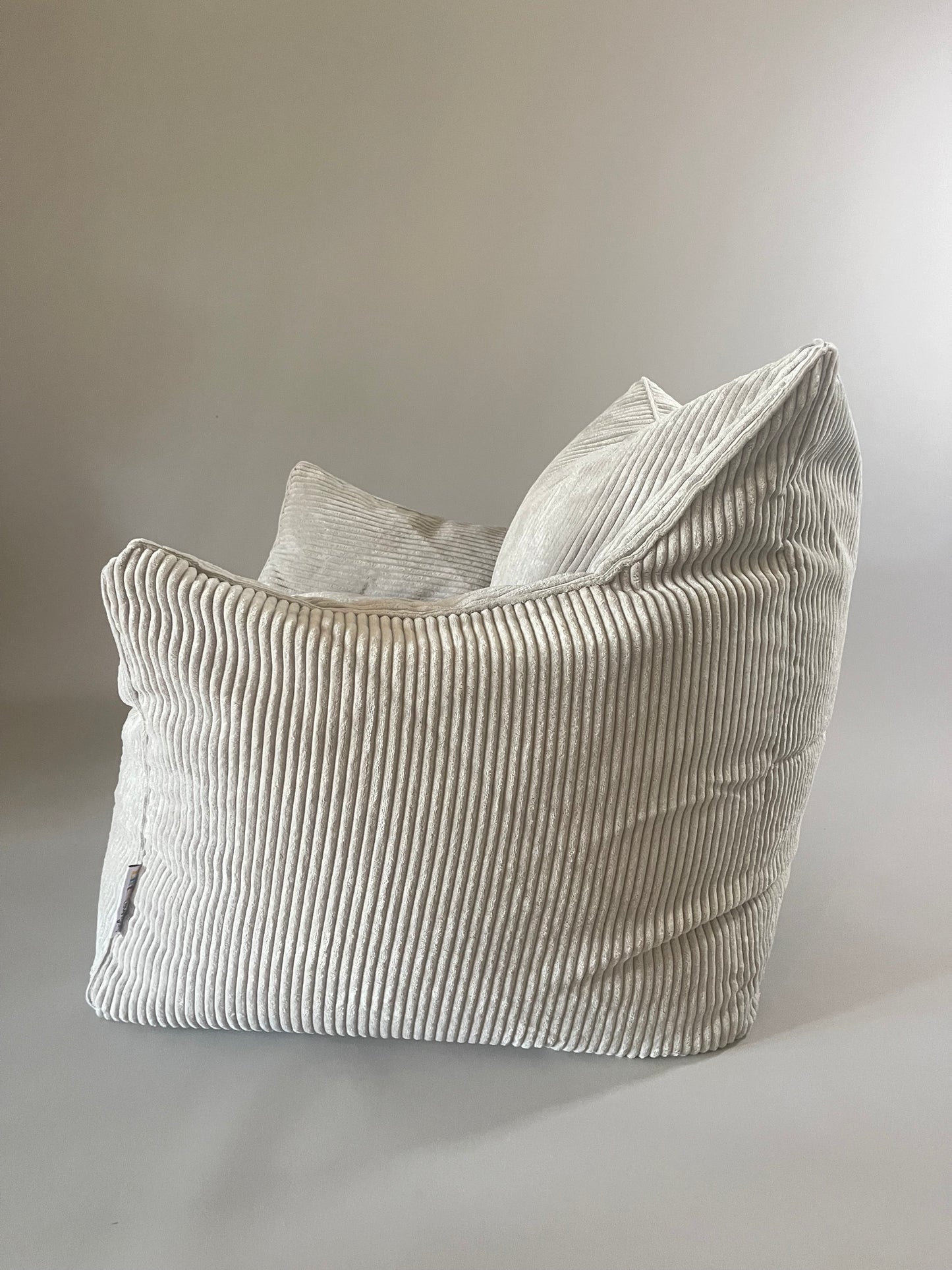 Pebble Grey Corduroy Kids Bean Bag Lounger