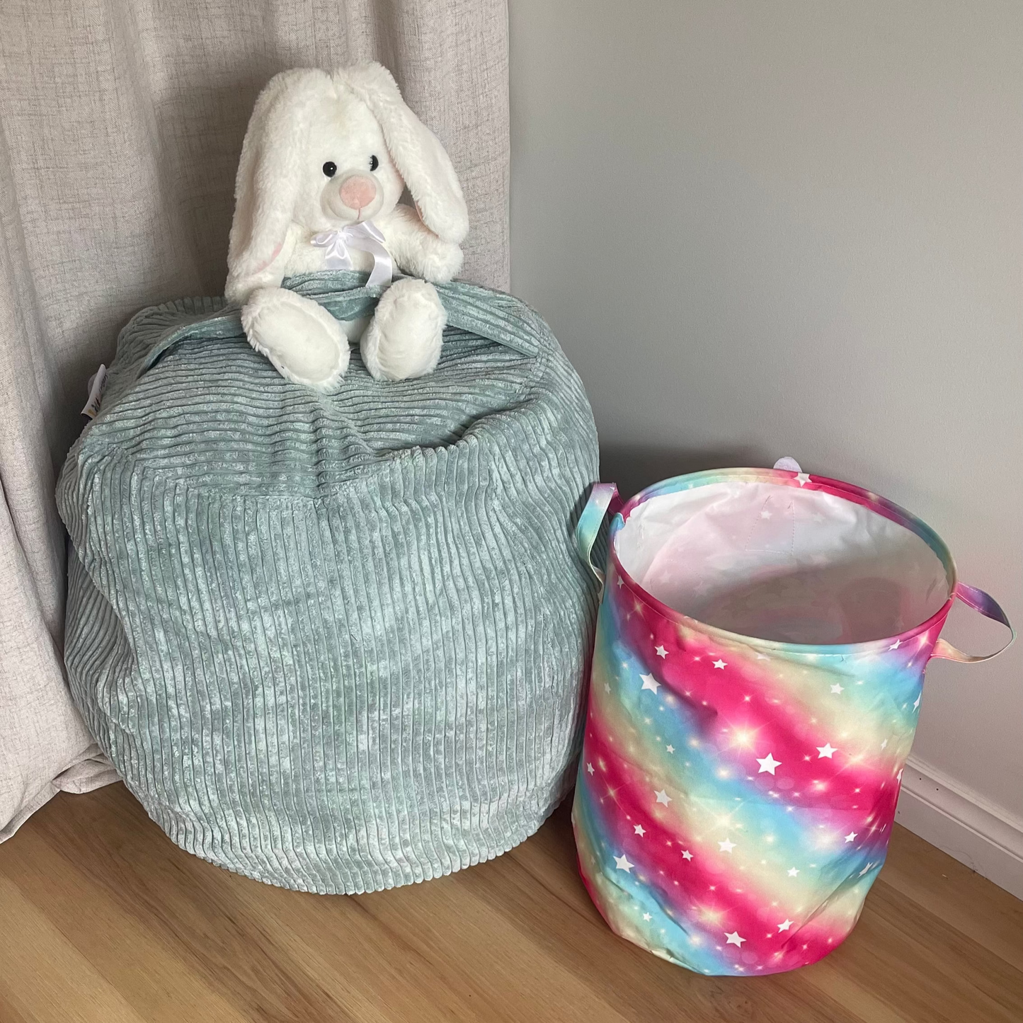 6 Available -Green Toy Storage Bag