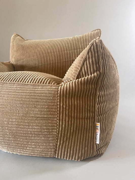 Brown Corduroy Kids Bean Bag Lounger