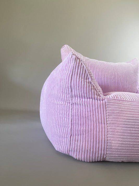 Lilac Haze Corduroy Kids Bean Bag Lounger