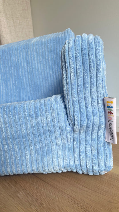 5 available- Kids Blue Fold-Out Sofa Cover | Stylish Removable Slipcover