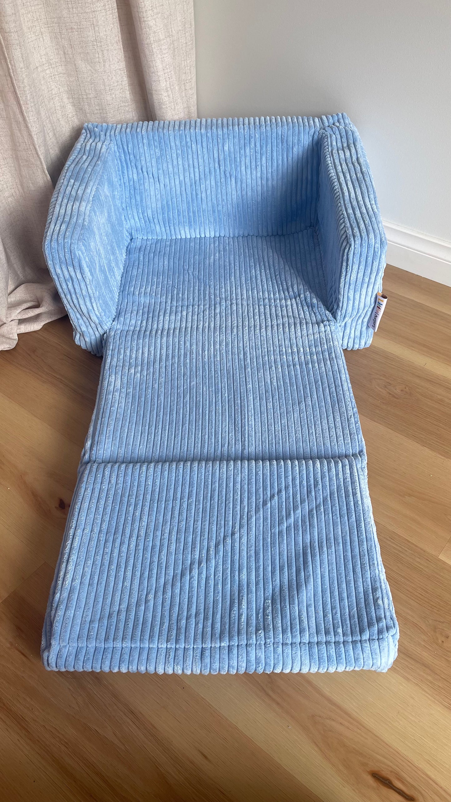 5 available- Kids Blue Fold-Out Sofa Cover | Stylish Removable Slipcover