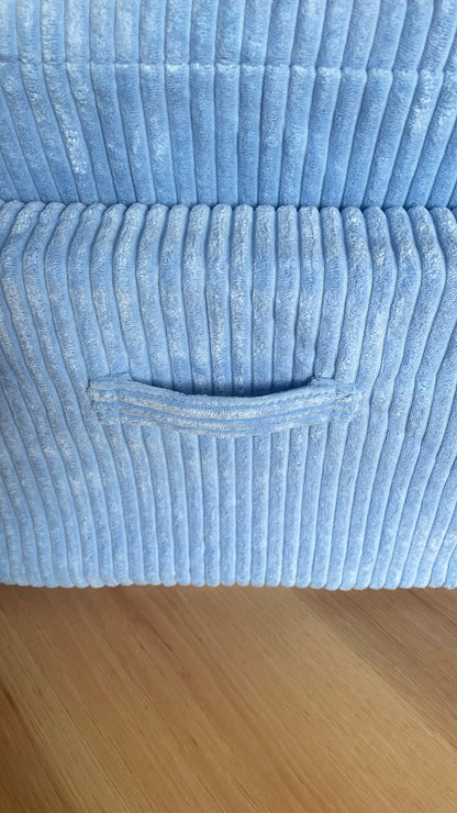 5 available- Kids Blue Fold-Out Sofa Cover | Stylish Removable Slipcover