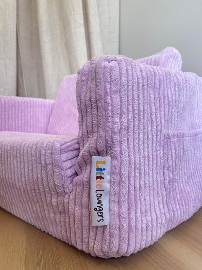 1 Available - Kids Lilac Fold-Out Sofa Cover | Stylish Removable Slipcover